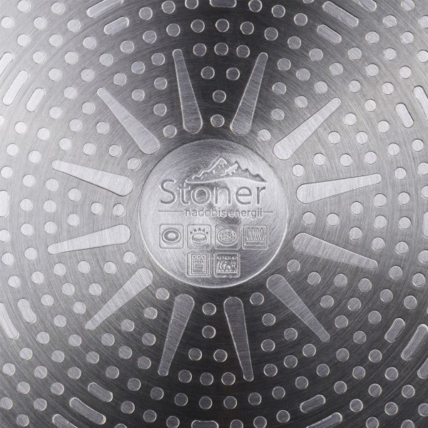 Patelnia tradycyjna, STONER Orion 112929 — granitowa 28 cm, nieprzywierająca, do indukcji