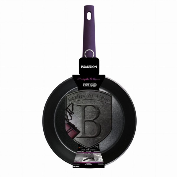Patelnia tytanowa Berlinger Haus Purple Eclipse BH-6626 28 cm do smażenia i duszenia