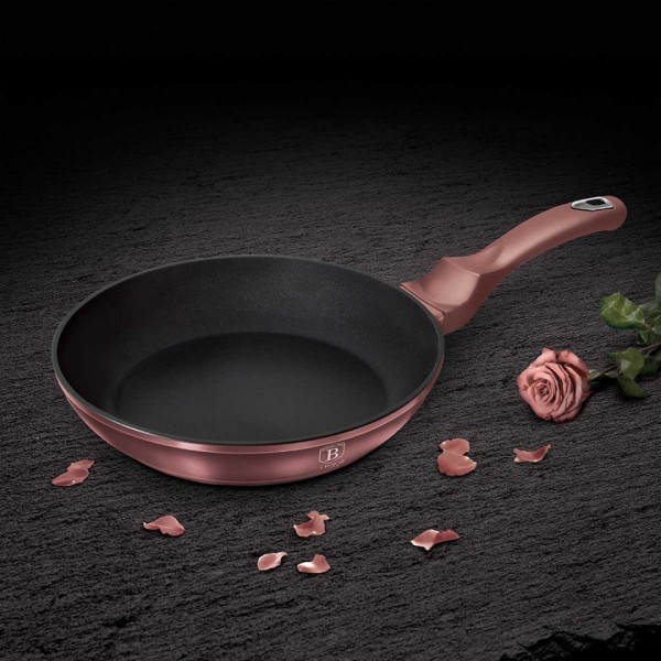 Zestaw patelni Berlinger Haus Metallic Line i-Rose 20/24/28 cm do smażenia każdego dania