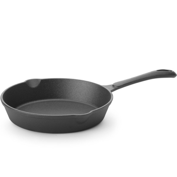 Patelnia żeliwna uniwersalna 200 mm x 40 mm – idealna do smażenia i duszenia