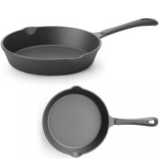 Patelnia żeliwna uniwersalna 200 mm x 40 mm – idealna do smażenia i duszenia