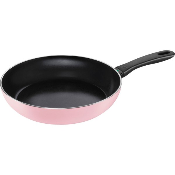 Patelnia tradycyjna Ballarini Caprera 28 cm saute różowa do smażenia