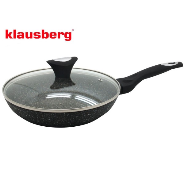 Patelnia granitowa Klausberg Marmo Gold KB-7192 do smażenia zdrowych potraw 30 cm