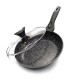 Patelnia granitowa Klausberg Marmo Gold KB-7192 do smażenia zdrowych potraw 30 cm