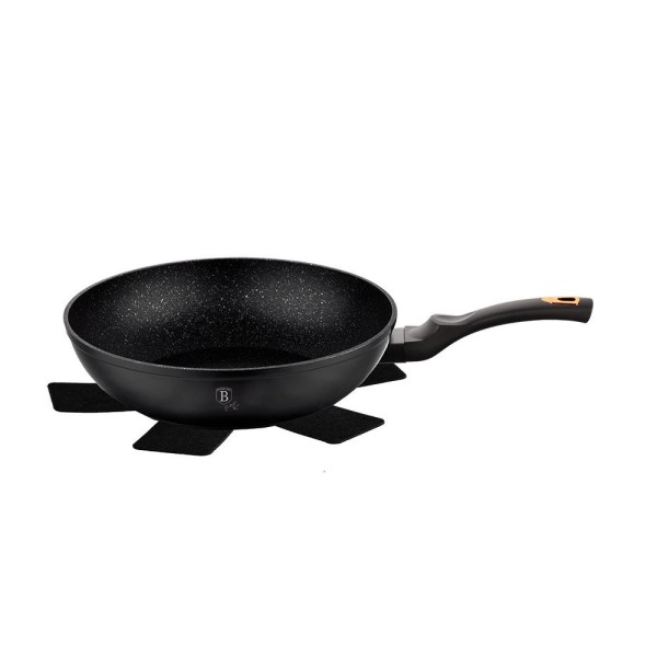 Patelnia granitowa Berlinger Haus Black Rose BH-1638-N 28 cm do smażenia i duszenia potraw w domu