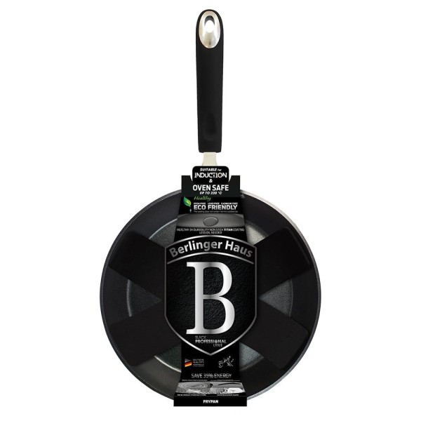 Patelnia tytanowa Berlinger Haus Black Professional Line BH-6118 30cm do smażenia i gotowania