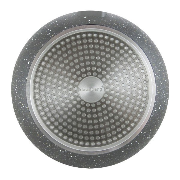 Patelnia granitowa Klausberg Marmo Grey KB-7311 28cm do smażenia potraw