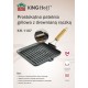 Patelnia grill żeliwna Kinghoff KH-1107 24 cm do grillowania na kuchence i grillu
