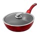 Patelnia granitowa Berlinger Haus Metallic Line Red 24 cm do smażenia i gotowania codziennego