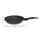 Patelnia granitowa Klausberg Marmo Gold KB-7034 do smażenia potraw, 26 cm