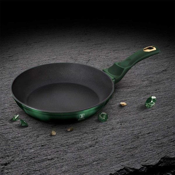 Patelnia granitowa Berlinger Haus Metallic Line Emerald 20 cm do smażenia na kuchence