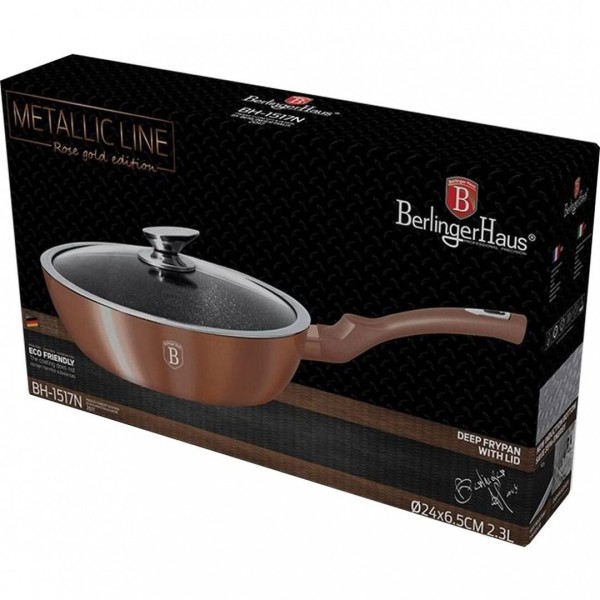 Patelnia granitowa Berlinger Haus Metallic Line 24cm Copper BH-1517N do smażenia potraw