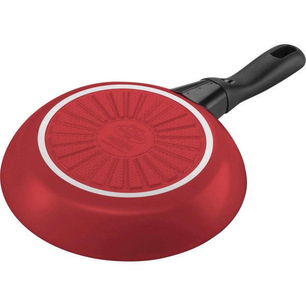 Patelnia płytka Ballarini Caprera 28 cm czerwona do smażenia codziennego