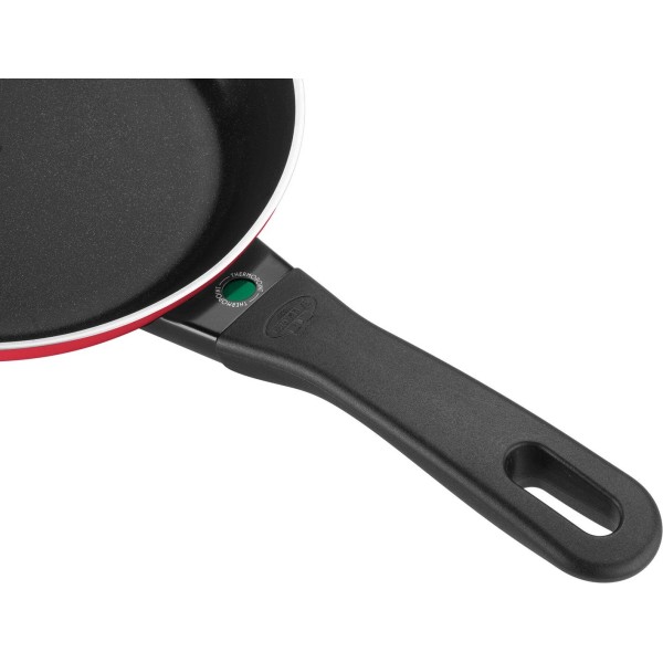 Patelnia płytka Ballarini Caprera 28 cm czerwona do smażenia codziennego