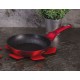 Patelnia granitowa Berlinger Haus Metallic Burgundy Line 20 cm do smażenia