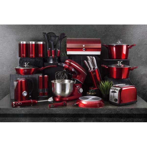 Patelnia granitowa Berlinger Haus Metallic Burgundy Line 20 cm do smażenia