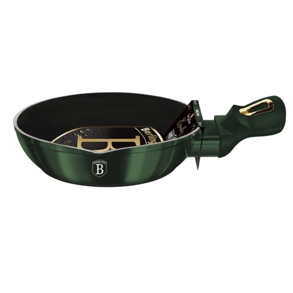 Patelnia granitowa Berlinger Haus Metallic Line Emerald BH-6131 mini 16 cm do smażenia małych porcji