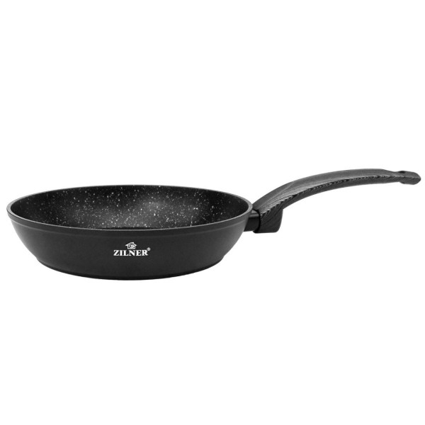 Patelnia Zilner ZL-564 26cm z powłoką marmurową i dnem full induction do smażenia bez przywierania