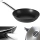 Patelnia indukcyjna Hendi Profi Line 629154, aluminiowa, powlekana tytanem, Ø 240 mm – idealna do szybkiego smażenia na kuchenkach indukcyjnych