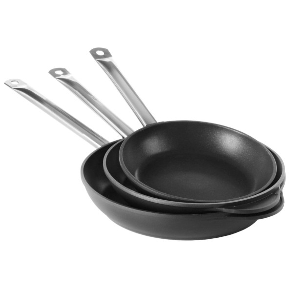 Patelnia indukcyjna Hendi Profi Line 629154, aluminiowa, powlekana tytanem, Ø 240 mm – idealna do szybkiego smażenia na kuchenkach indukcyjnych