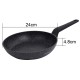 Patelnia Klausberg KB-7664 z powłoką marmurową 24cm idealna do smażenia codziennych dań