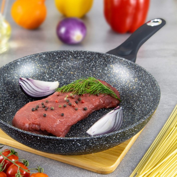 Patelnia granitowa Klausberg Marmo Gold KB-7039 do smażenia i przygotowywania potraw