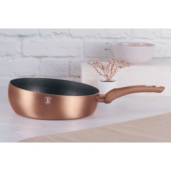 Patelnia głęboka Berlinger Haus Chef Flip 26 cm Rose Gold do smażenia i duszenia