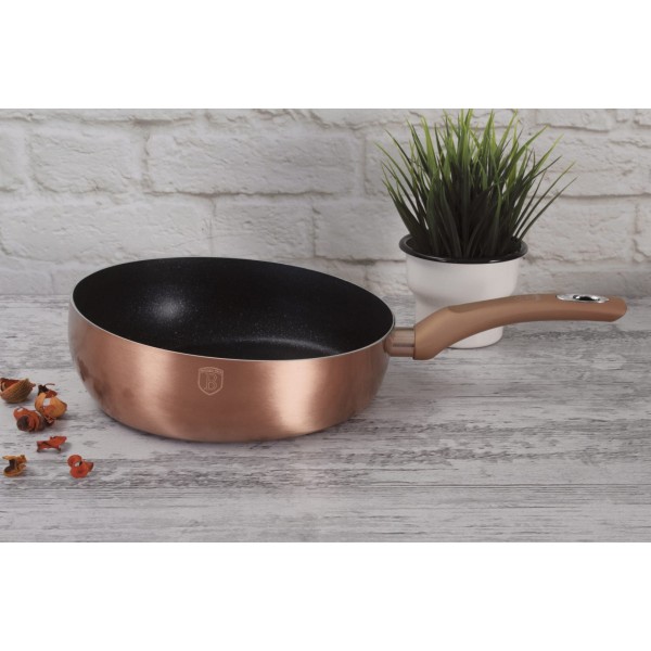 Patelnia głęboka Berlinger Haus Chef Flip 26 cm Rose Gold do smażenia i duszenia