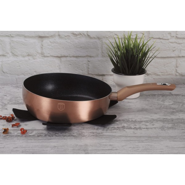 Patelnia głęboka Berlinger Haus Chef Flip 26 cm Rose Gold do smażenia i duszenia