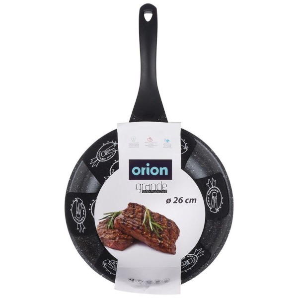 Patelnia tradycyjna Orion NON-STICK GRANDE 26 cm — granitowa, indukcja