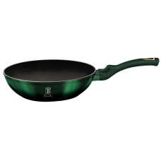 Patelnia granitowa Berlinger Haus Metallic Line Emerald 28 cm do smażenia i duszenia