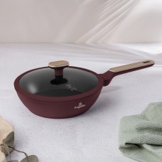 Пательня глибока Berlinger Haus Leonardo Nordic BH-8295 з кришкою 24 см для смаження та тушкування