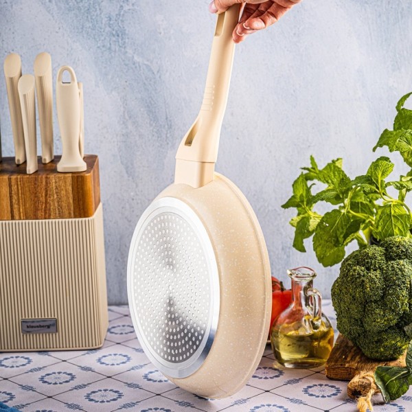 Пательня Klausberg KB-7989, мармурове покриття 24 см — для смаження на плиті та безпечного щоденного використання