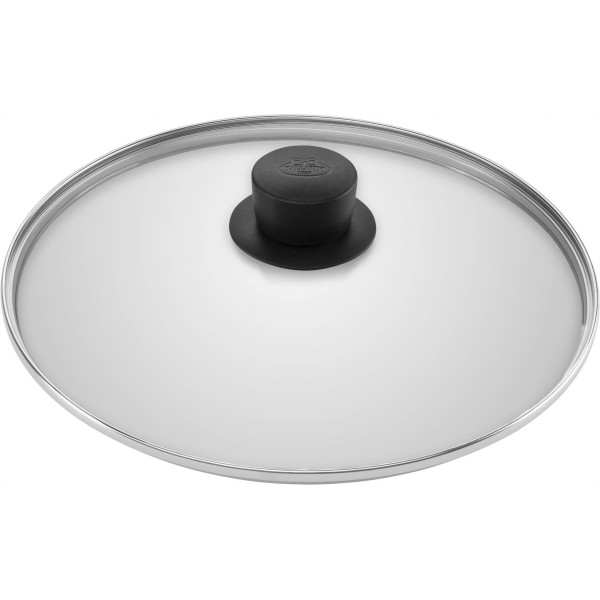 Patelnia głęboka Ballarini Caprera 28 cm z pokrywką do smażenia i duszenia w domu niebieska