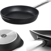 Patelnia indukcyjna Hendi Profi Line z odlewu aluminium, powłoka tytanowa, śr. 280 mm do gotowania na kuchenkach indukcyjnych