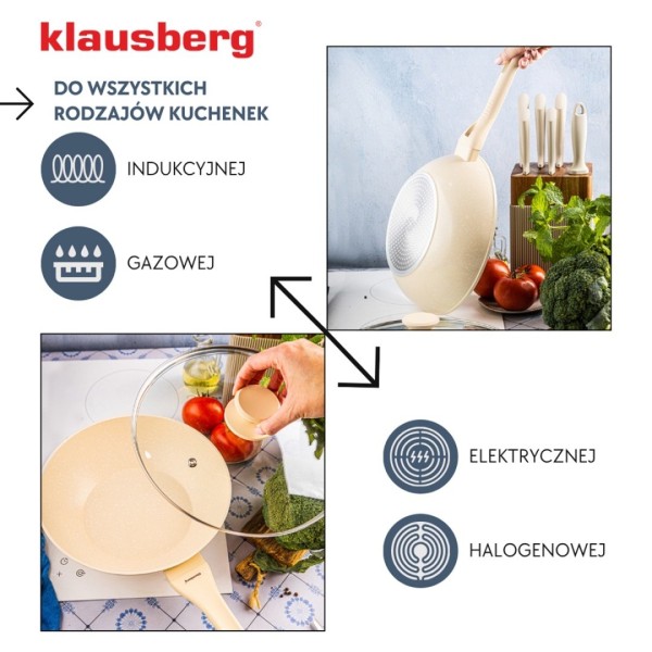 Patelnia głęboka wok Klausberg KB-7991 (28 cm)