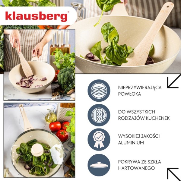 Patelnia głęboka wok Klausberg KB-7991 (28 cm)