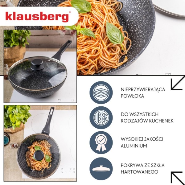 Patelnia głęboka wok Klausberg KB-7990 (28 cm)