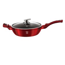 Patelnia tradycyjna Berlinger Haus BH-1260 głęboka 28 cm z pokrywą