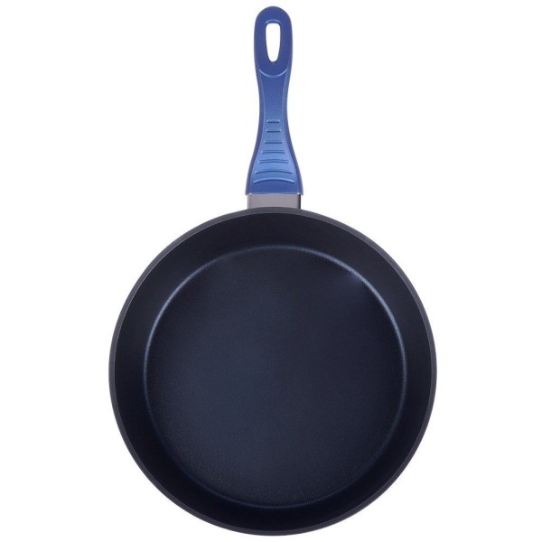 Patelnia tradycyjna Orion DIAMANT 28 cm, nieprzywierająca diamentowa, z pokrywką szklaną, indukcja