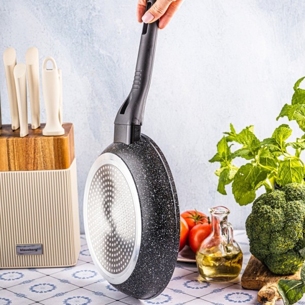 Сковорода Klausberg KB-7988, мармурове покриття 24 см — для смаження на плиті, щоденне приготування