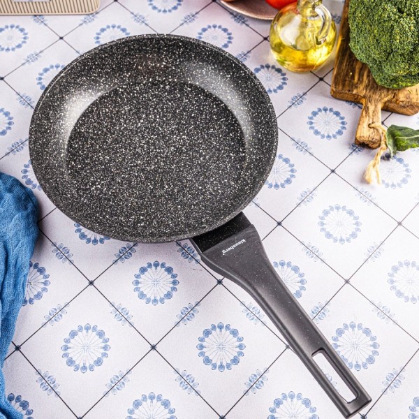 Сковорода Klausberg KB-7988, мармурове покриття 24 см — для смаження на плиті, щоденне приготування
