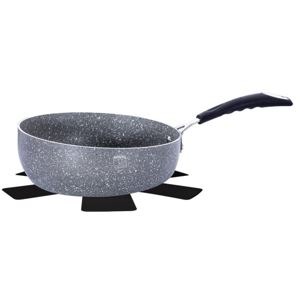 Patelnia głęboka Berlinger Haus Gray Stone Touch BH-1401-N do smażenia i duszenia potraw 26 cm