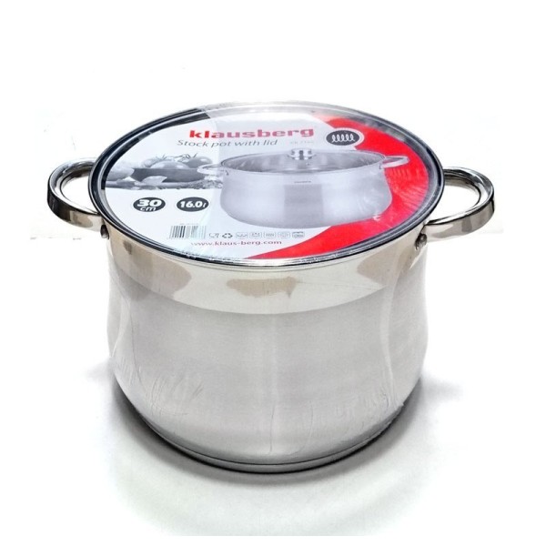 Каструля Klausberg Gastro KB-7166 16 л, 30 см для професійної кухні