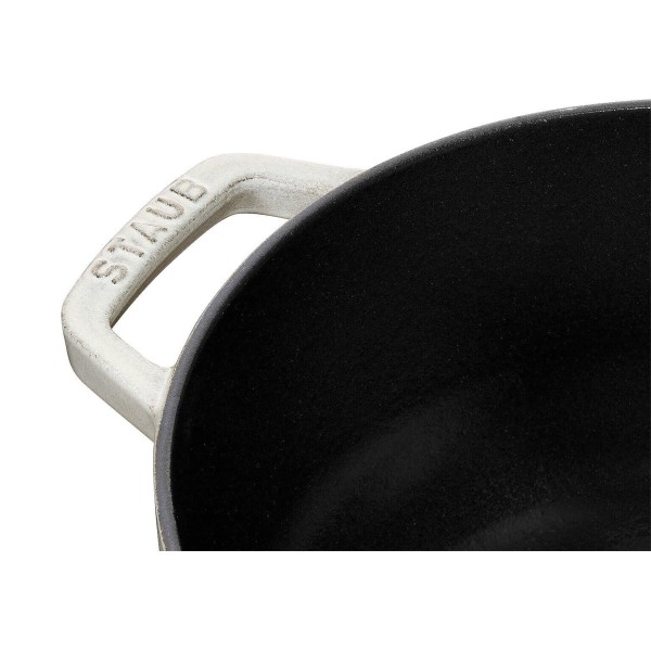 Гарний традиційний чавунний круглий каструля Staub Special Cocotte 3.6 л, кольору трюфеля для смачних і здорових страв