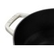Гарний традиційний чавунний круглий каструля Staub Special Cocotte 3.6 л, кольору трюфеля для смачних і здорових страв