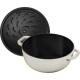 Гарний традиційний чавунний круглий каструля Staub Special Cocotte 3.6 л, кольору трюфеля для смачних і здорових страв