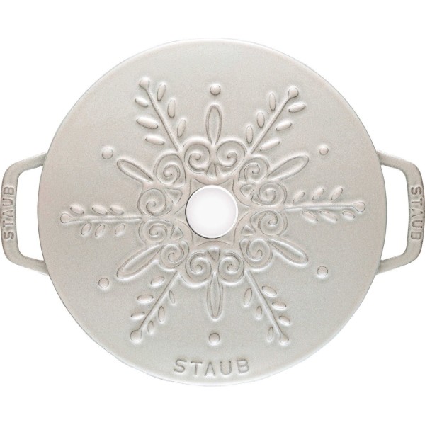 Гарний традиційний чавунний круглий каструля Staub Special Cocotte 3.6 л, кольору трюфеля для смачних і здорових страв