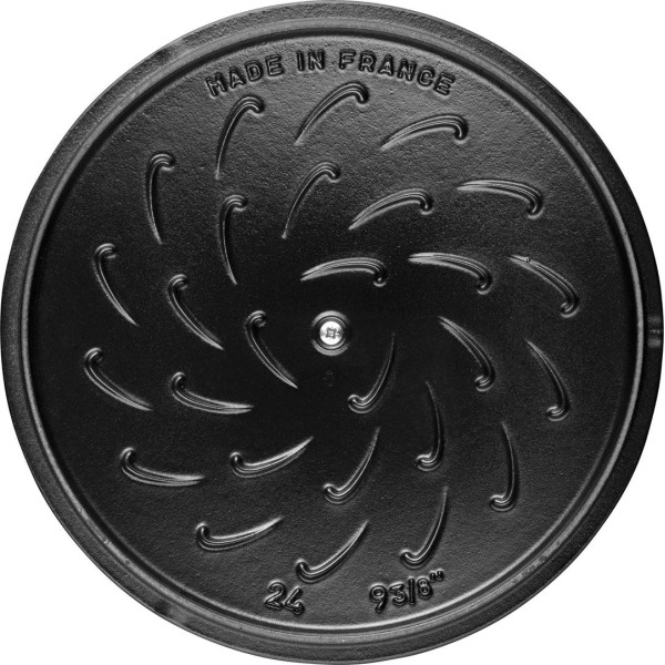 Гарний традиційний чавунний круглий каструля Staub Special Cocotte 3.6 л, кольору трюфеля для смачних і здорових страв