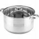 Garnek stalowy Zilner ZL-7311 14L 32cm 5-warstwowe dno do gotowania i duszenia